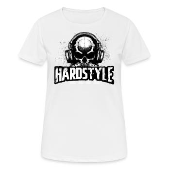 Hardstyle - Frauen T-Shirt atmungsaktiv - Weiß - Vorne - AI Model Female 172 dark (172cm)
