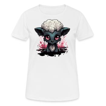 Niedliches Grufti Schaf - Frauen T-Shirt atmungsaktiv - Weiß - Vorne - AI Model Female 172 dark (172cm)