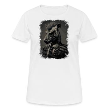 Extravagant Zebra - Women's Breathable T-Shirt - white - Front - AI Model Female 172 dark (172cm)