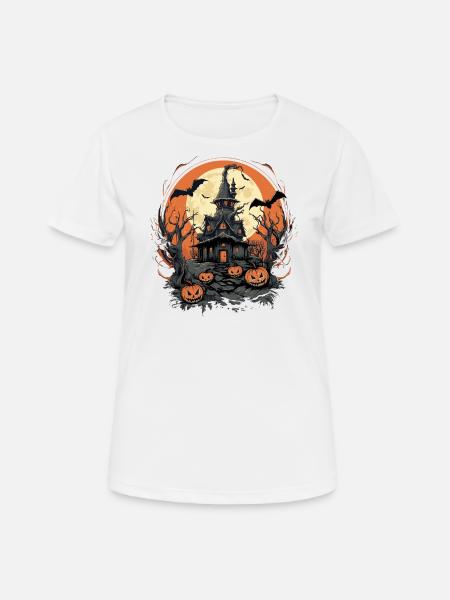 Halloween - Frauen T-Shirt atmungsaktiv - Weiß