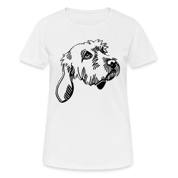 Basset Fauve De Bretagne - Women's Breathable T-Shirt - white - Front - AI Model Female 172 dark (172cm)