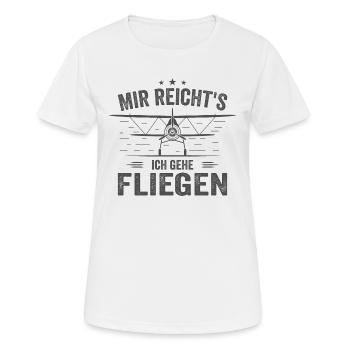 J’en ai assez, je vais m’envoler - T-shirt respirant Femme - blanc - Devant - AI Model Female 172 dark (172cm)
