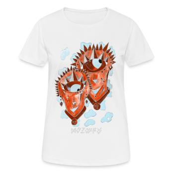 Gemini Négutif - Women's Breathable T-Shirt - white - Front - AI Model Female 172 dark (172cm)