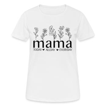 Mom Mother's Day Gift Idea - Women's Breathable T-Shirt - white - Front - AI Model Female 172 dark (172cm)