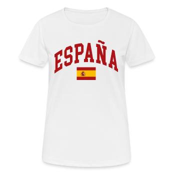 Spanien - Frauen T-Shirt atmungsaktiv - Weiß - Vorne - AI Model Female 172 dark (172cm)