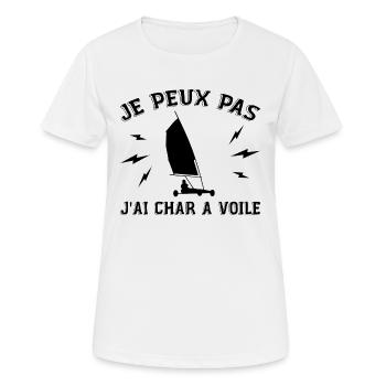 Ich kann nicht Ich habe Sandsegeln Geschenk Sport Humor - Frauen T-Shirt atmungsaktiv - Weiß - Vorne - AI Model Female 172 dark (172cm)