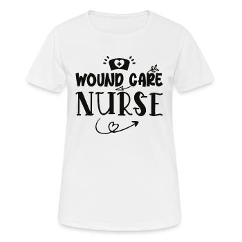 Wound Care Nurse - Women's Breathable T-Shirt - white - Front - AI Model Female 172 dark (172cm)