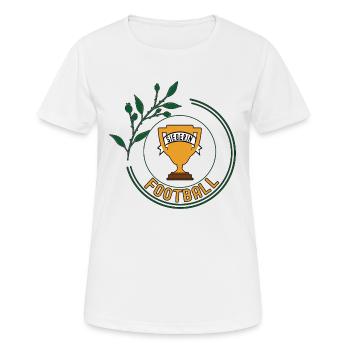 Football Siegerin Footballerin Spielerin Sieg - Frauen T-Shirt atmungsaktiv - Weiß - Vorne - AI Model Female 172 dark (172cm)