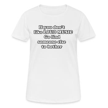Citation La musique forte - T-shirt respirant Femme - blanc - Devant - AI Model Female 172 dark (172cm)