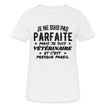 Not perfect but vetivist - Women's Breathable T-Shirt - white - Front - AI Model Female 172 dark (172cm)