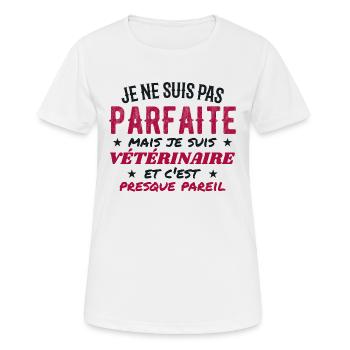 Not perfect but vetivist - Women's Breathable T-Shirt - white - Front - AI Model Female 172 dark (172cm)