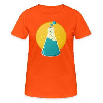 Blue Sky - T-shirt respirant Femme - orange néon - Devant - AI Model Female 172 dark (172cm)