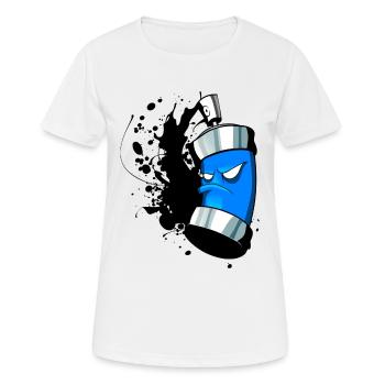 paint2 - Women's Breathable T-Shirt - white - Front - AI Model Female 172 dark (172cm)