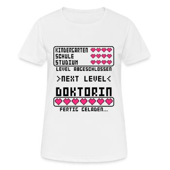 Doktorin Bestandenen Arztprüfung Doktorprüfung - Frauen T-Shirt atmungsaktiv - Weiß - Vorne - AI Model Female 172 dark (172cm)