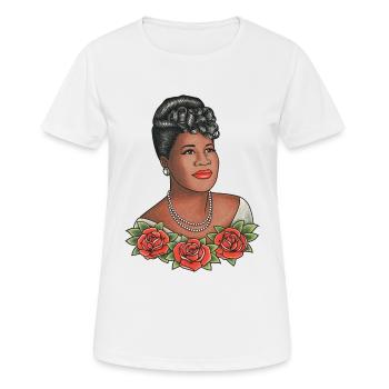 ELLA TÄTOWIERUNG - Frauen T-Shirt atmungsaktiv - Weiß - Vorne - AI Model Female 172 dark (172cm)