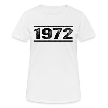 1972 Retro 1972 Geburtstag 1972 Vintage 1972 - Frauen T-Shirt atmungsaktiv - Weiß - Vorne - AI Model Female 172 dark (172cm)