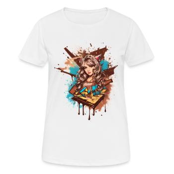 Sweet Lady - Women's Breathable T-Shirt - white - Front - AI Model Female 172 dark (172cm)