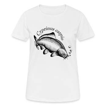 Karpfen - Frauen T-Shirt atmungsaktiv - Weiß - Vorne - AI Model Female 172 dark (172cm)