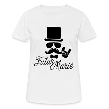 Zukünftige Married Life Beerdigung Vintage - Frauen T-Shirt atmungsaktiv - Weiß - Vorne - AI Model Female 172 dark (172cm)