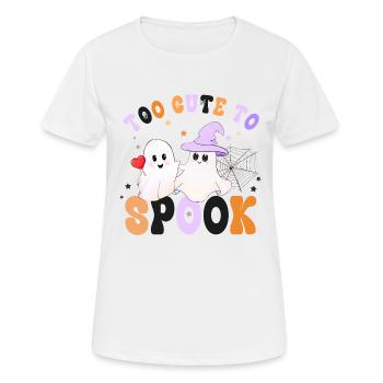 Halloween trop mignon pour effrayer les fantômes - T-shirt respirant Femme - blanc - Devant - AI Model Female 172 dark (172cm)