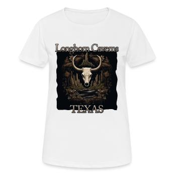 USA Vacation in Texas: Longhorn Caves - Women's Breathable T-Shirt - white - Front - AI Model Female 172 dark (172cm)