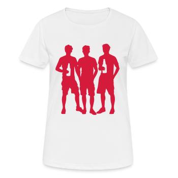Junggesellen Party Gruppe - Frauen T-Shirt atmungsaktiv - Weiß - Vorne - AI Model Female 172 dark (172cm)