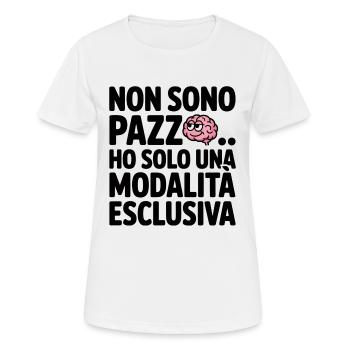 Nicht Verrückt Sondern Exklusive Detti Divertenti - Frauen T-Shirt atmungsaktiv - Weiß - Vorne - AI Model Female 172 dark (172cm)