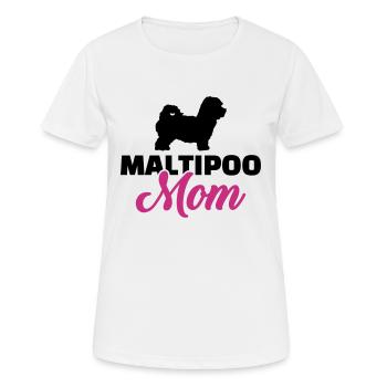 Maltipoo - Women's Breathable T-Shirt - white - Front - AI Model Female 172 dark (172cm)