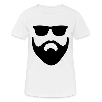 MÄNNER - MAN - MACHO - TESTOSTERON T-SHIRT - Frauen T-Shirt atmungsaktiv - Weiß - Vorne - AI Model Female 172 dark (172cm)