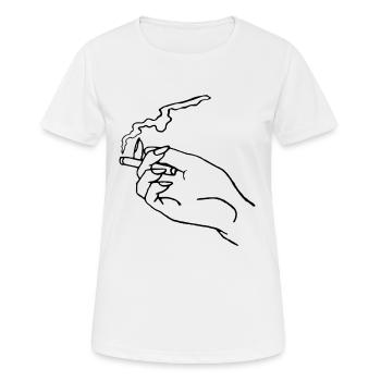 Smoke - Women's Breathable T-Shirt - white - Front - AI Model Female 172 dark (172cm)