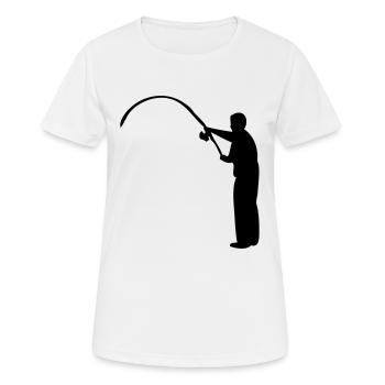 fisherman 1 - Women's Breathable T-Shirt - white - Front - AI Model Female 172 dark (172cm)