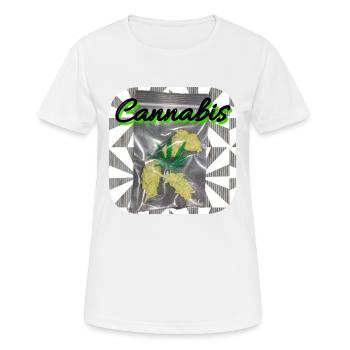 Cannabis - Club WoW - T-shirt respirant Femme - blanc - Devant - AI Model Female 172 dark (172cm)