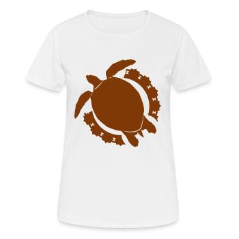 Tortue / Reptile - Reptile - T-shirt respirant Femme - blanc - Devant - AI Model Female 172 dark (172cm)