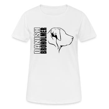 DANISH BROHOLMER Profil Hunde Hund Wilsigns - Frauen T-Shirt atmungsaktiv - Weiß - Vorne - AI Model Female 172 dark (172cm)