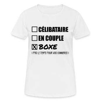 Single-Paar-Boxen - Boxer-Geschenk - Frauen T-Shirt atmungsaktiv - Weiß - Vorne - AI Model Female 172 dark (172cm)