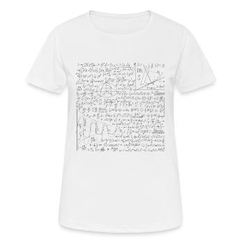 Math Formula - Math Equation Pattern Lover Gift - Women's Breathable T-Shirt - white - Front - AI Model Female 172 dark (172cm)