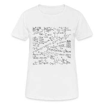 Math Equation Pattern, Cool Quadratic Formula Geek - Women's Breathable T-Shirt - white - Front - AI Model Female 172 dark (172cm)
