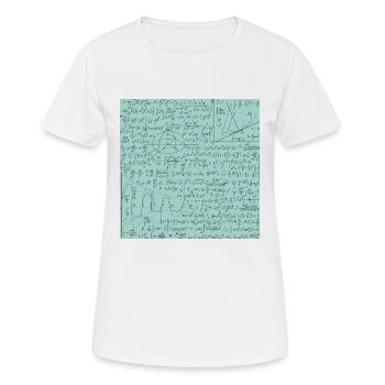 Math Equation Pattern, Math Formula Lover Gift - Women's Breathable T-Shirt - white - Front - AI Model Female 172 dark (172cm)