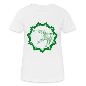 Vogel - Naturschutz Tierfreund - Frauen T-Shirt atmungsaktiv - Weiß - Vorne - AI Model Female 172 dark (172cm)