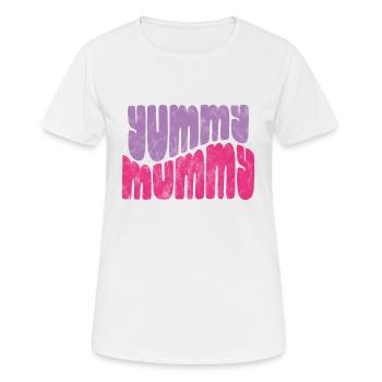 Leckere Mumie - Frauen T-Shirt atmungsaktiv - Weiß - Vorne - AI Model Female 172 dark (172cm)