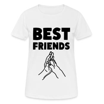 Meilleurs amis Chiens de compagnie - T-shirt respirant Femme - blanc - Devant - AI Model Female 172 dark (172cm)