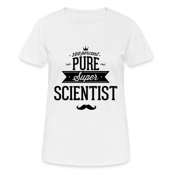 To 100% scientists - Women's Breathable T-Shirt - white - Front - AI Model Female 172 dark (172cm)