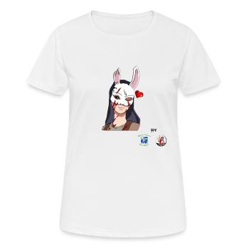 Amour de chasse - T-shirt respirant Femme - blanc - Devant - AI Model Female 172 dark (172cm)