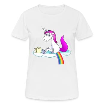 Unicorn pops rainbow pink - Women's Breathable T-Shirt - white - Front - AI Model Female 172 dark (172cm)