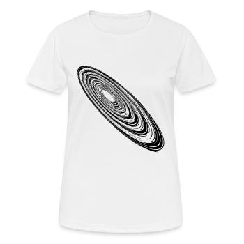 Orbites elliptiques Orbites Grunge - T-shirt respirant Femme - blanc - Devant - AI Model Female 172 dark (172cm)