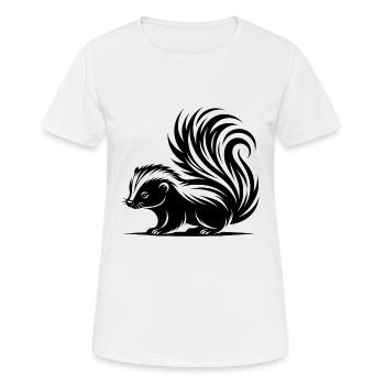Süsses Knuffiges Stinktier Baby - Frauen T-Shirt atmungsaktiv - Weiß - Vorne - AI Model Female 172 dark (172cm)