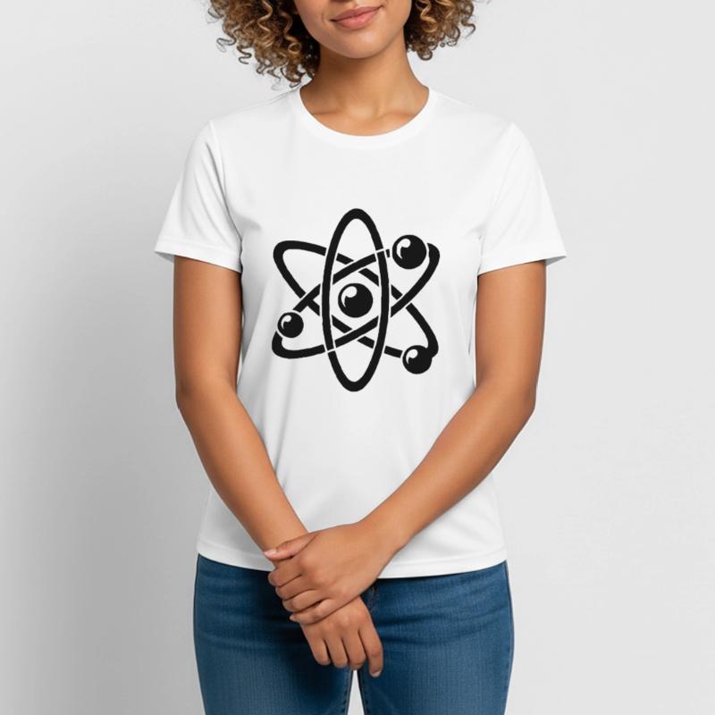 Atomic Nucleus Physics Atom Electron Atomic Model Women's Breathable T-Shirt