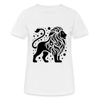 Fier lion à crinière sauvage - T-shirt respirant Femme - blanc - Devant - AI Model Female 172 dark (172cm)