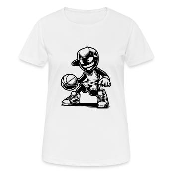 Lustige Motivation Basketball Training Wettkampf - Frauen T-Shirt atmungsaktiv - Weiß - Vorne - AI Model Female 172 dark (172cm)