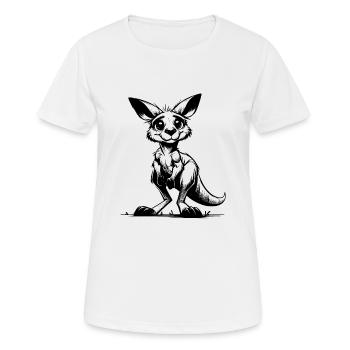 Süsses putzig Australisches Känguru Baby - Frauen T-Shirt atmungsaktiv - Weiß - Vorne - AI Model Female 172 dark (172cm)